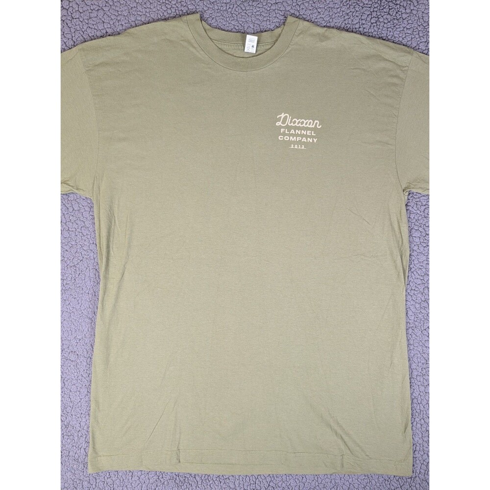 Dixxon Flannel Co T Shirt Size 2XL XXL Green Short Sleeve Open Throttles Graphic